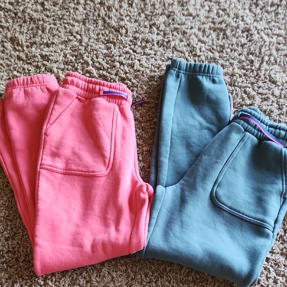 Mondetta Other - Mondetta Pink and Green Sweatpants Joggers Soft Fleece Size Girls 10/12